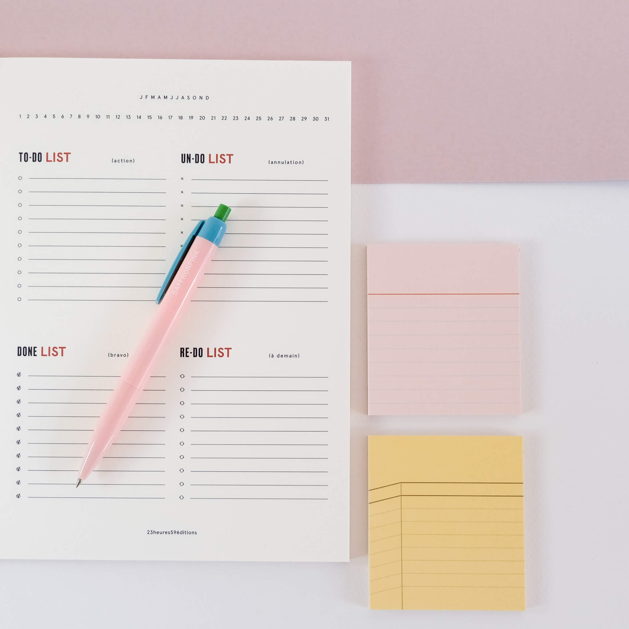 Carnet de To-Do List – 23heures59éditions